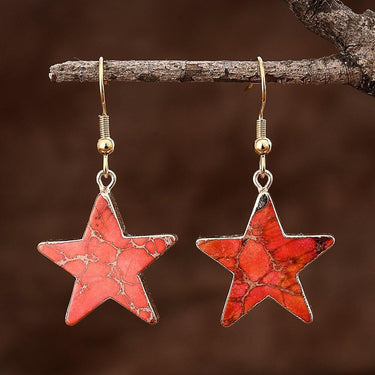 Bright Star Jasper Dangle Earrings-Your Soul Place